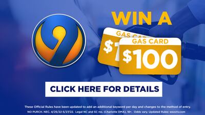 WSOC-TV / GAS CARD GIVEAWAY SWEEPSTAKES OFFICIAL RULES