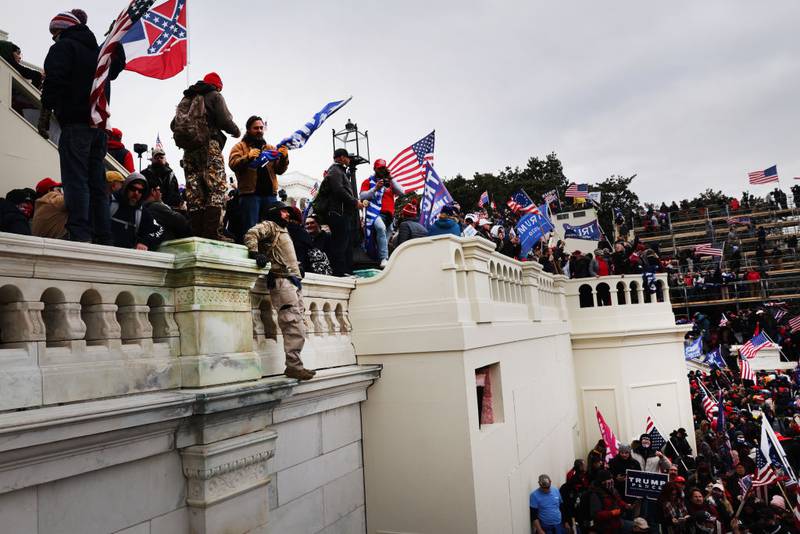 The protesters stormed the historic building, breaking windows and clashing with police. Trump supporters had gathered in the nation's capital today to protest the ratification of President-elect Joe Biden's Electoral College victory over President Trump in the 2020 election.