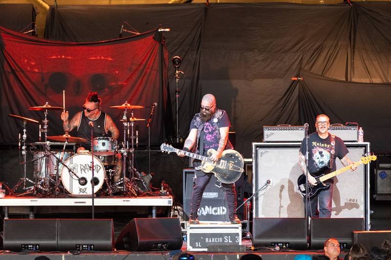 Rancid performs during the Saviors Tour at PNC Music Pavilion on Aug. 26, 2024.