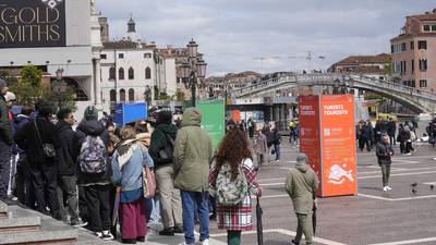 Venice launches experiment to charge day-trippers an access fee in bid to combat over-tourism