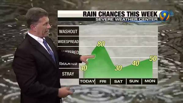 Thursday night's forecast with Meteorologist Wayne Mahar