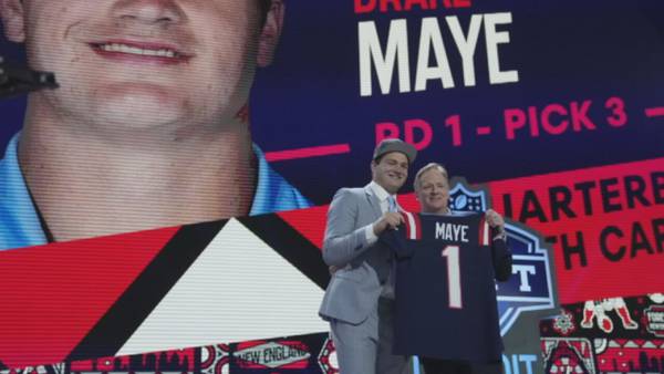 NFL Draft: Patriots pick UNC’s Drake Maye