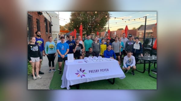 Local organization discusses mental health resources with young runners club at Charlotte brewery