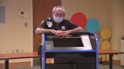 ‘Lucky’: Atrium surprises hospital security guard with recognition for his retirement
