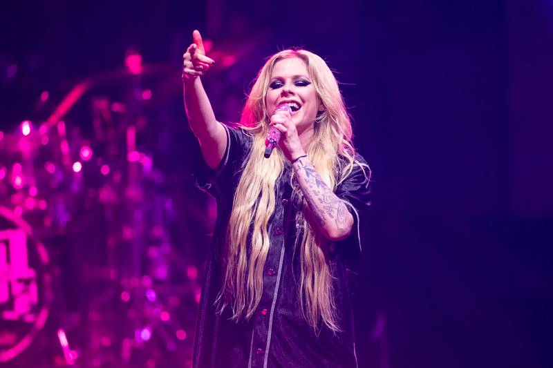 Avril Lavigne performs to a sold-out crowd at PNC Music Pavilion in Charlotte on Sept. 1, 2024.