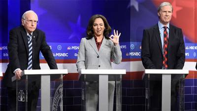 'SNL': Woody Harrelson, Larry David, Maya Rudolph join host Will Ferrell in Democratic debate parody