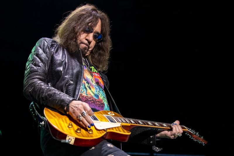 Kiss co-founder and 2014 Rock and Roll Hall of Fame inductee, Ace Frehley opens for Alice Cooper at Charlotte Metro Credit Union. Oct. 7, 2021.