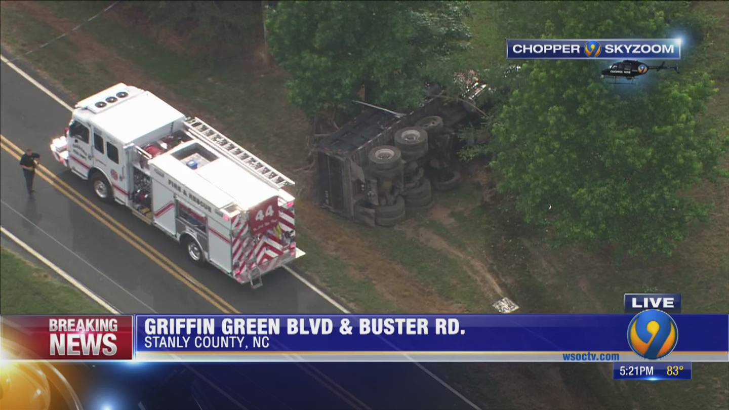 Highway Patrol investigating dump truck crash in Stanly County WSOC TV