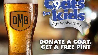 Steve’s Coats for Kids drive teams up with the Olde Mecklenburg Brewery for 20th Anniversary