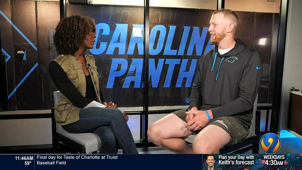 Channel 9 talks with Panthers’ new punter about his path to the team and giving back