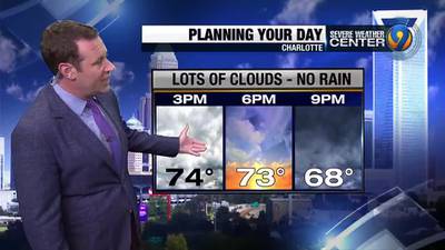 Wednesday afternoon's forecast update with Meteorologist Keith Monday