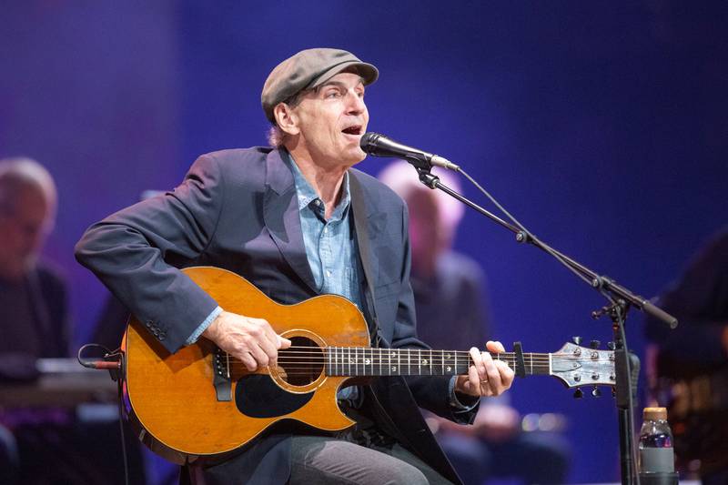 Singer-songwriter James Taylor & His All-Star Band perform at Charlotte’s Spectrum Center. June 24, 2022.