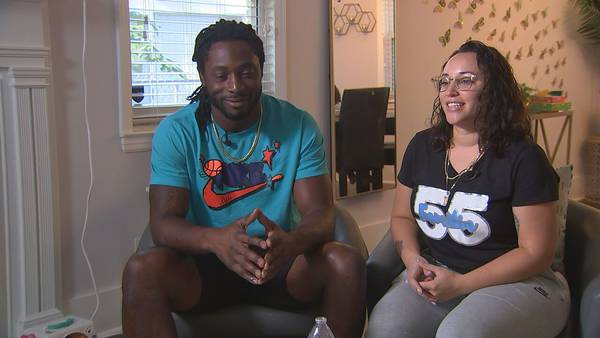 Panthers linebacker, wife support single moms through foundation