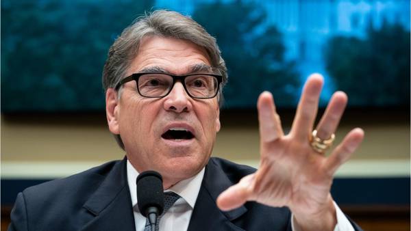 Energy Secretary Rick Perry notifies President Trump of his resignation