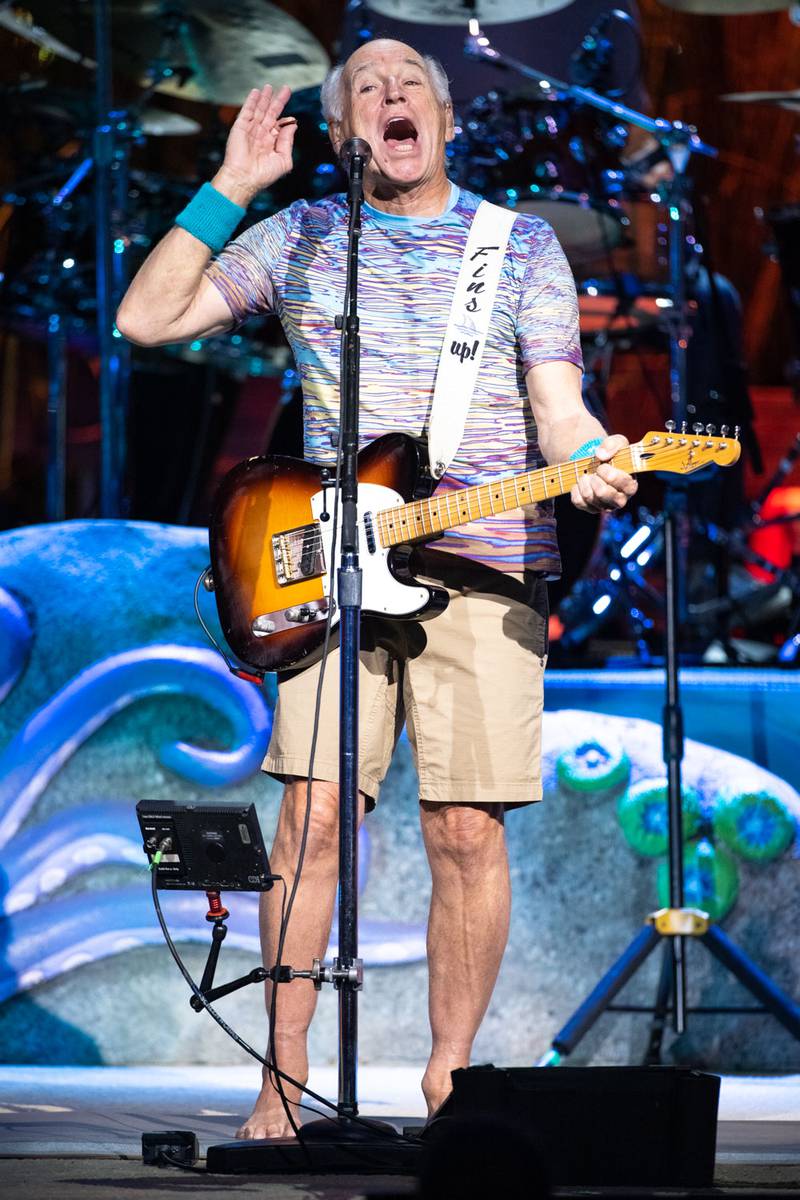 Laidback rocker Jimmy Buffett and his Coral Reefer Band perform at PNC Music Pavilion in Charlotte. April 30, 2022.