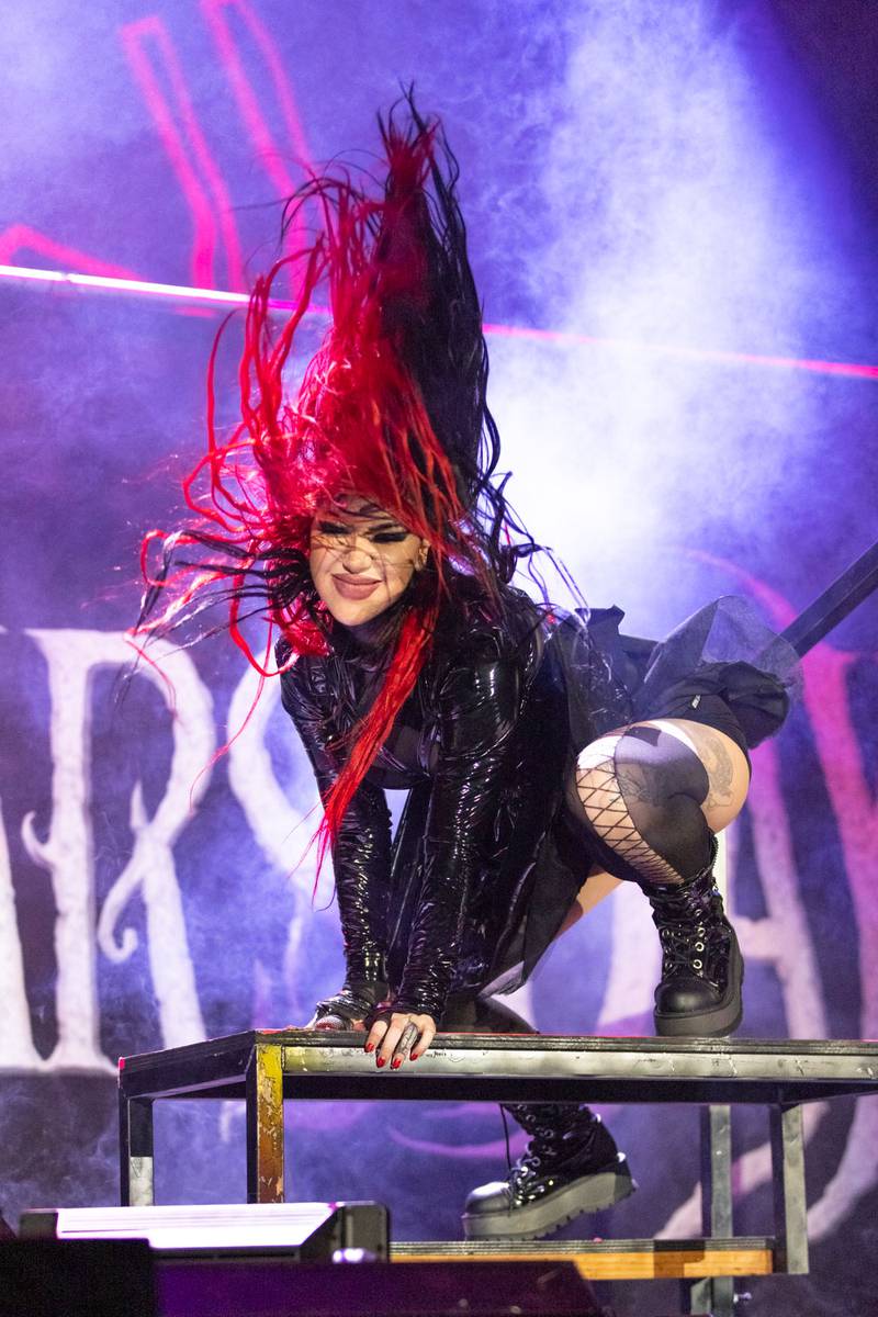 New Years Day performs at the Greensboro Coliseum on Nov. 21, 2023.