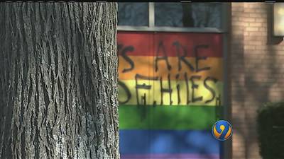 Prayer, unity vigil held outside vandalized Charlotte church