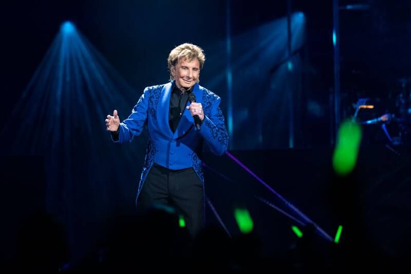 Legendary entertainer Barry Manilow performs in Charlotte. Jan. 21, 2023.
