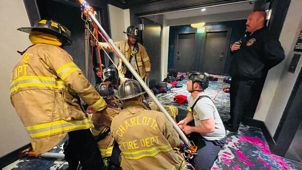 Charlotte Fire rescues wedding guests trapped in Uptown elevator