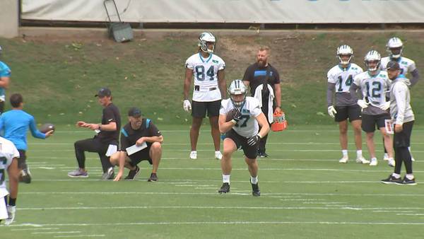 First look at the Carolina Panthers rookies at mini camp in uptown