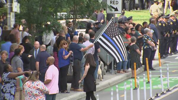 Police community gathers for funeral of fallen CMPD officer Joshua Eyer