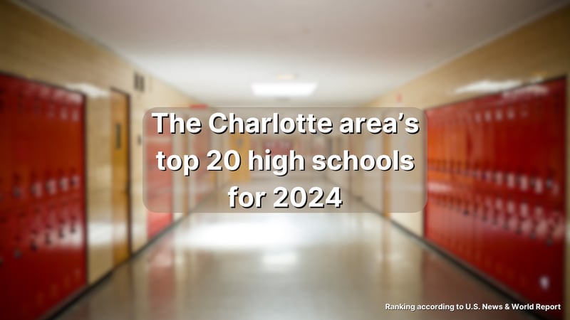 These are the top high schools in the Charlotte area, according to U.S. News & World Report's rankings for 2024.