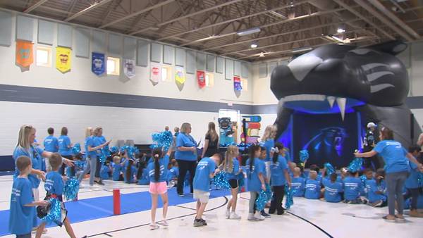 Panthers donate hundreds of backpacks to Union County students