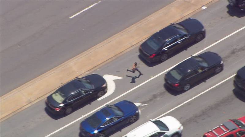 Chopper 9 Skyzoom captured the moment a driver, who was the subject of a police pursuit, crashed and stole another car -- the second Channel 9 saw.