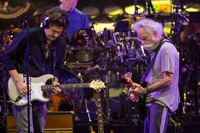 John Mayer and Bob Weir of Dead & Company perform for a sold-out crowd at Charlotte’s PNC Music Pavilion. Oct. 11, 2021.