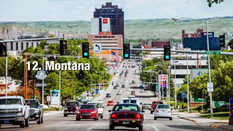 Montana: 28.02 driving incidents per 1,000 residents