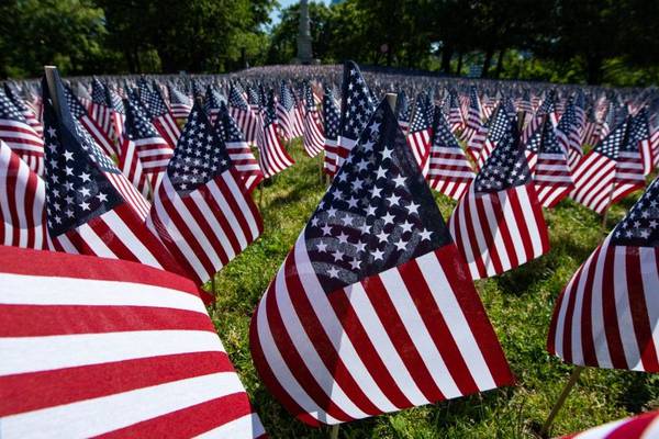 Photos: Flags placed at cemeteries across the country for Memorial Day
