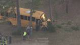 7 students, driver taken to hospital after school bus crash in Salisbury