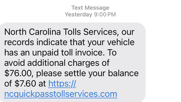 New warning issued regarding toll fee scams