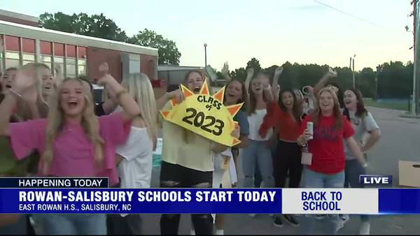 First local students head back to class in Rowan County and Mooresville