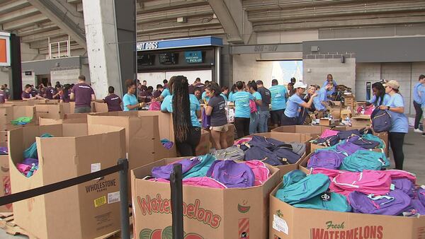 Panthers, Classroom Central team up to fill 20K backpacks for kids in need