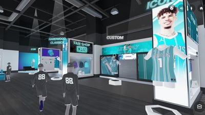 Charlotte Hornets fan shop becomes video game
