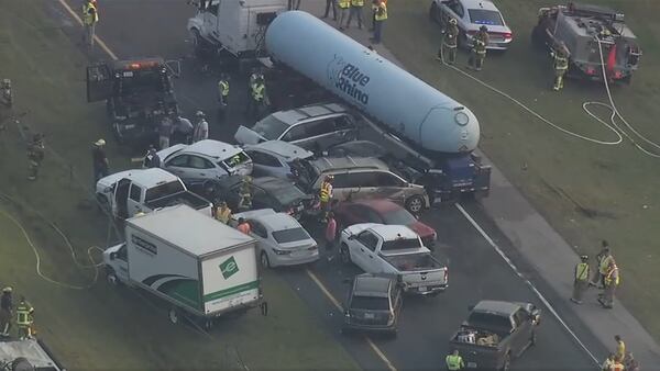 At least 23 cars involved in chain-reaction crash in eastern NC