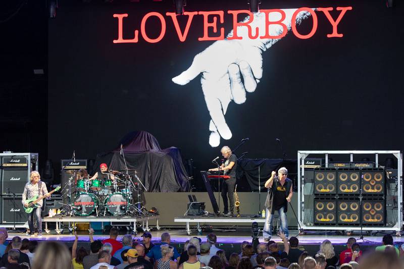 Loverboy performs at PNC Music Pavilion on July 19, 2024.