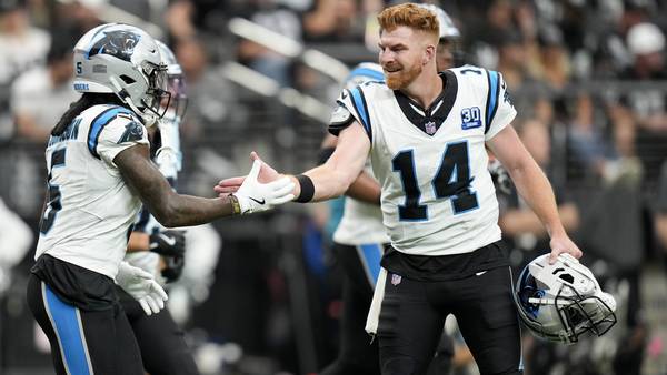 QB Andy Dalton leads Panthers past Raiders for first win of the season