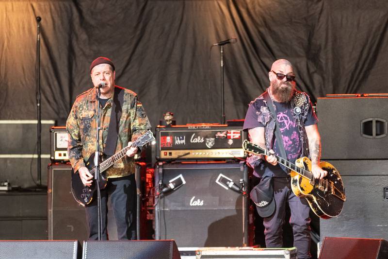 Rancid performs during the Saviors Tour at PNC Music Pavilion on Aug. 26, 2024.