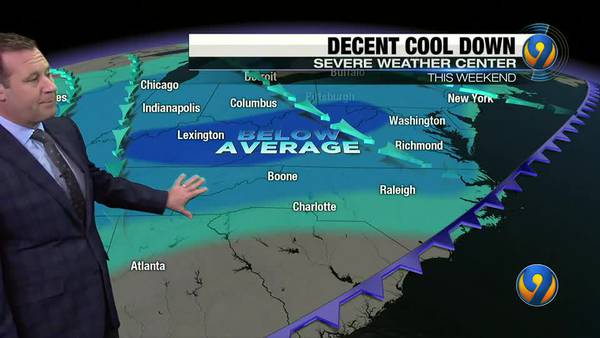 Friday morning's forecast update with Meteorologist Keith Monday