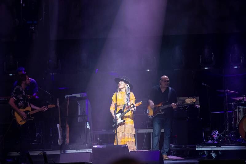 Jewel performs on the AM Gold Tour at PNC Music Pavilion in Charlotte. June 30, 2022.