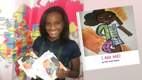 6th grade author helps launch Charlotte pop-up library