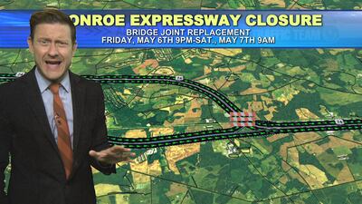 After delays, closures on Monroe Expressway expected to impact motorists this weekend