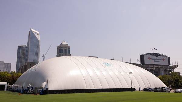 Panthers practice bubble taken down, upgraded training facilities in the works