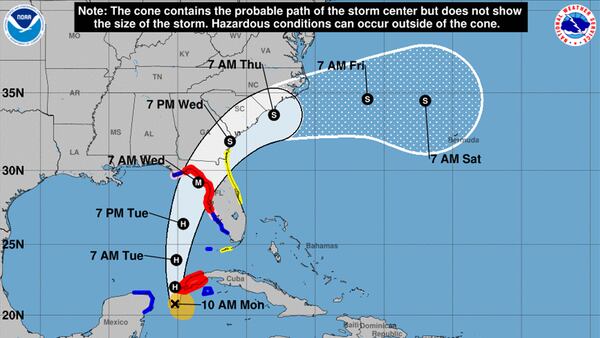 Tropical Storm Idalia expected to become hurricane