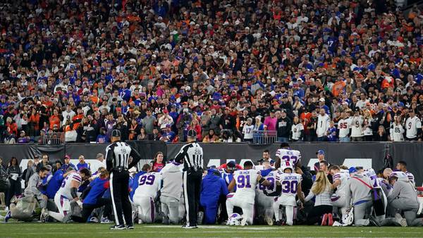 Social media reaction pours in after Buffalo Bills player suffers cardiac arrest on field