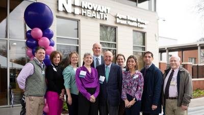 Novant celebrates opening of breast health center with spa-like treatment for patients