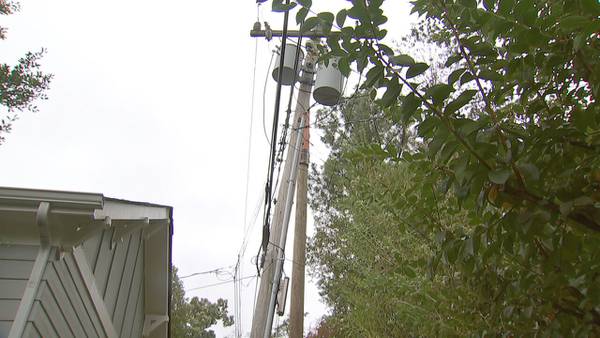 Neighbors raise concern about leaning power pole in Charlotte neighborhood