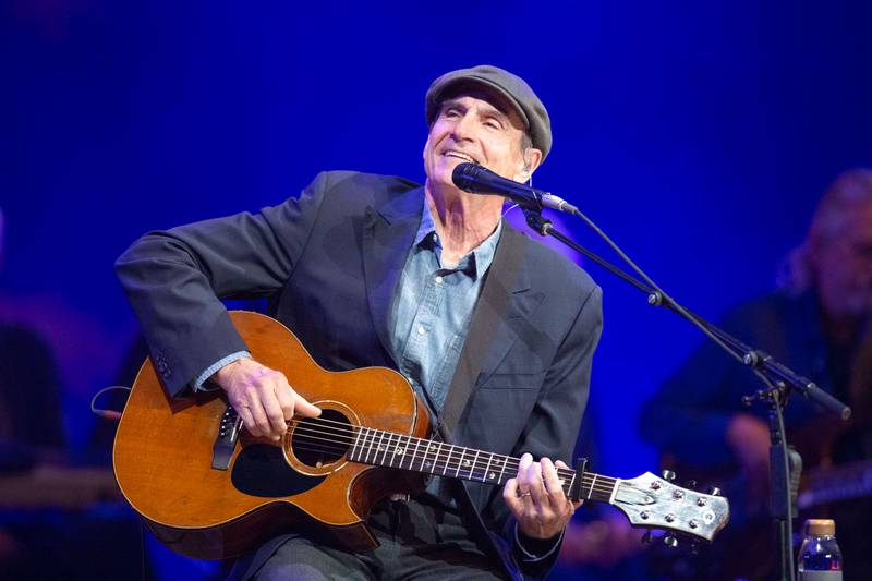 Singer-songwriter James Taylor & His All-Star Band perform at Charlotte’s Spectrum Center. June 24, 2022.